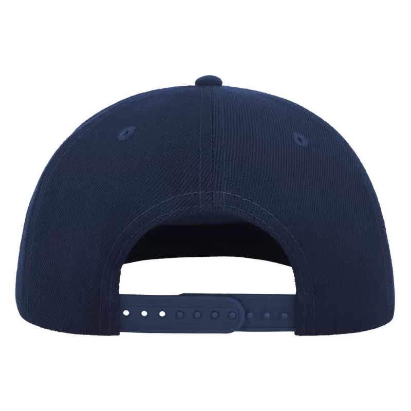 Casquette visière plate 5 pans en polyester recyclé, panneau avant renforcé, 300 g/m²