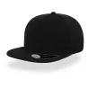 Casquette visière plate 5 pans en polyester recyclé, panneau avant renforcé, 300 g/m²