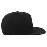 Casquette visière plate 5 pans en polyester recyclé, panneau avant renforcé, 300 g/m²