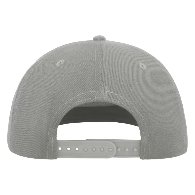 Casquette visière plate 5 pans en polyester recyclé, panneau avant renforcé, 300 g/m²