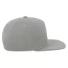 Casquette visière plate 5 pans en polyester recyclé, panneau avant renforcé, 300 g/m²