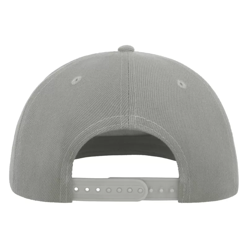 Casquette visière plate 5 pans en polyester recyclé, panneau avant renforcé, 300 g/m²