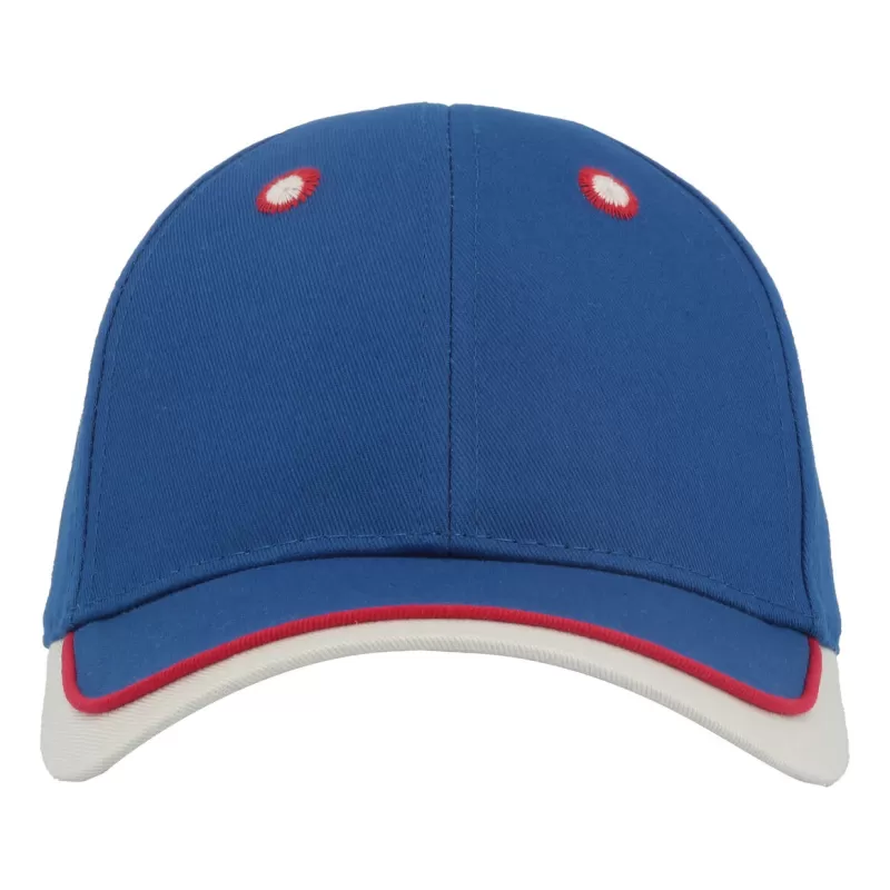 Casquette enfant baseball 5 pans en coton bio, fermeture velcro, 260 g/m²