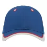 Casquette enfant baseball 5 pans en coton bio, fermeture velcro, 260 g/m²