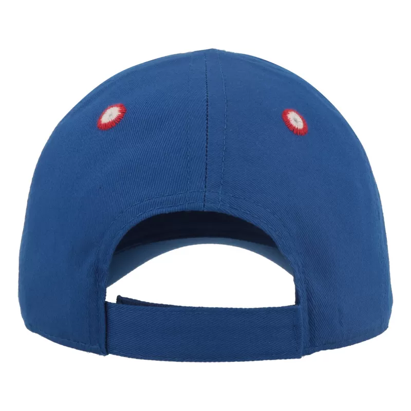 Casquette enfant baseball 5 pans en coton bio, fermeture velcro, 260 g/m²