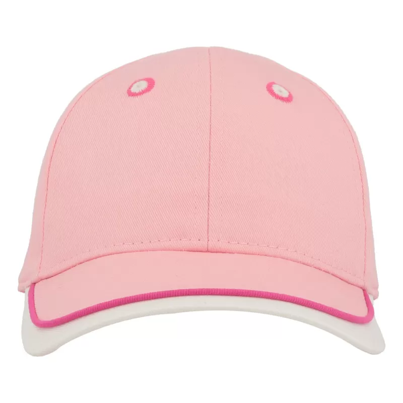 Casquette enfant baseball 5 pans en coton bio, fermeture velcro, 260 g/m²