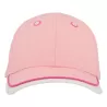 Casquette enfant baseball 5 pans en coton bio, fermeture velcro, 260 g/m²