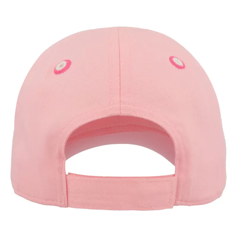 Casquette enfant baseball 5 pans en coton bio, fermeture velcro, 260 g/m²