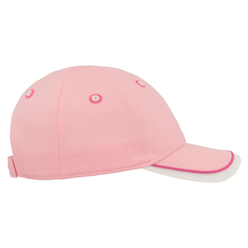 Casquette enfant baseball 5 pans en coton bio, fermeture velcro, 260 g/m²