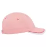 Casquette enfant baseball 5 pans en coton bio, fermeture velcro, 260 g/m²