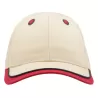 Casquette enfant baseball 5 pans en coton bio, fermeture velcro, 260 g/m²
