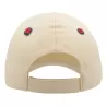 Casquette enfant baseball 5 pans en coton bio, fermeture velcro, 260 g/m²