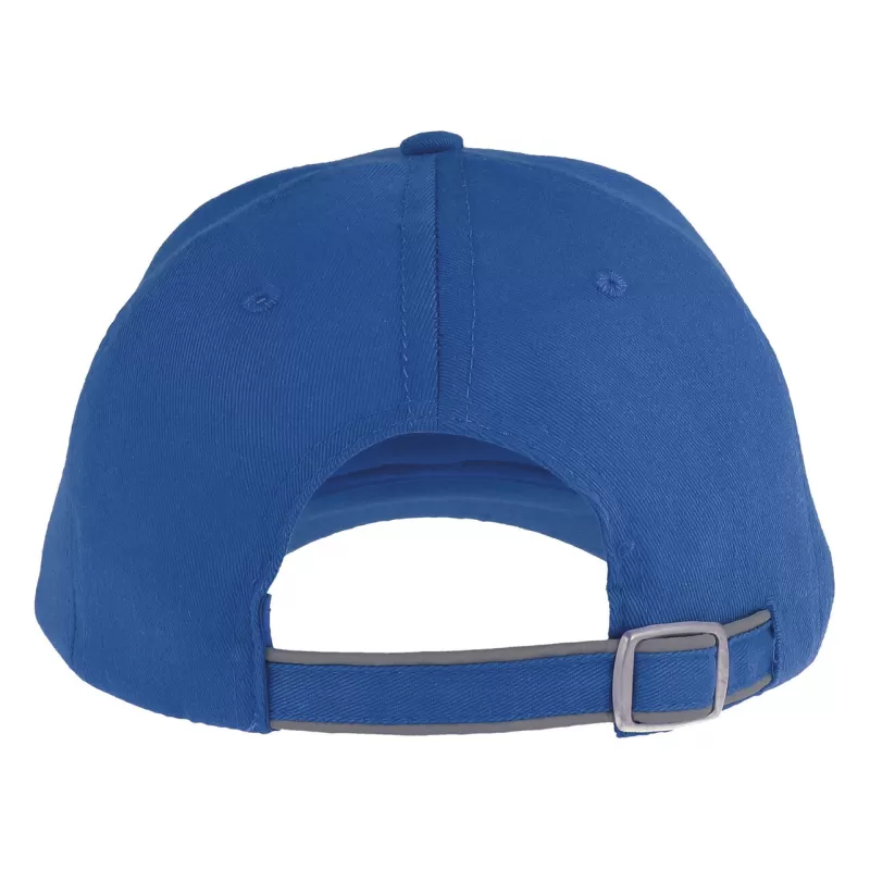 Casquette 6 pans liseré réfléchissant en polyester recyclé, 200 g/m²