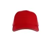 Casquette 6 pans liseré réfléchissant en polyester recyclé, 200 g/m²
