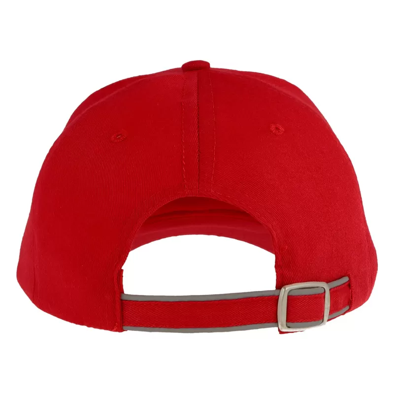 Casquette 6 pans liseré réfléchissant en polyester recyclé, 200 g/m²