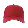 Casquette 6 pans liseré réfléchissant en polyester recyclé, 200 g/m²