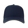 Casquette 6 pans liseré réfléchissant en polyester recyclé, 200 g/m²