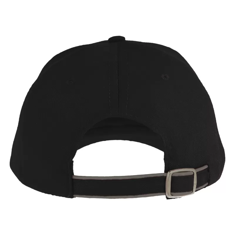 Casquette 6 pans liseré réfléchissant en polyester recyclé, 200 g/m²