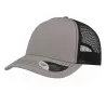 Casquette Rapper 5 panneaux en coton canvas, visière préformée, dos filet, 260 g/m²