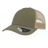 Casquette Rapper 5 panneaux en coton canvas, visière préformée, dos filet, 260 g/m²