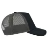 Casquette Rapper 5 panneaux en coton canvas, visière préformée, dos filet, 260 g/m²