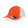 Casquette Rapper 5 panneaux en coton canvas, visière préformée, dos filet, 260 g/m²