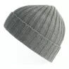 Bonnet en polyester recyclé côtelé avec revers, style pêcheur vintage, 78 g/m²