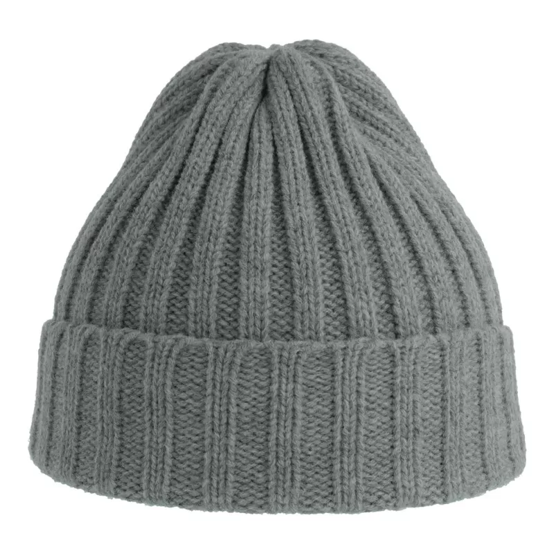 Bonnet en polyester recyclé côtelé avec revers, style pêcheur vintage, 78 g/m²