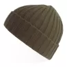 Bonnet en polyester recyclé côtelé avec revers, style pêcheur vintage, 78 g/m²