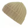 Bonnet en polyester recyclé côtelé avec revers, style pêcheur vintage, 78 g/m²