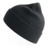 Bonnet en polyester recyclé avec rabat, doublé, maille côtelée, 65 g/m²