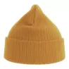 Bonnet en polyester recyclé avec rabat, doublé, maille côtelée, 65 g/m²