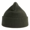 Bonnet en polyester recyclé avec rabat, doublé, maille côtelée, 65 g/m²