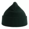 Bonnet en polyester recyclé avec rabat, doublé, maille côtelée, 65 g/m²