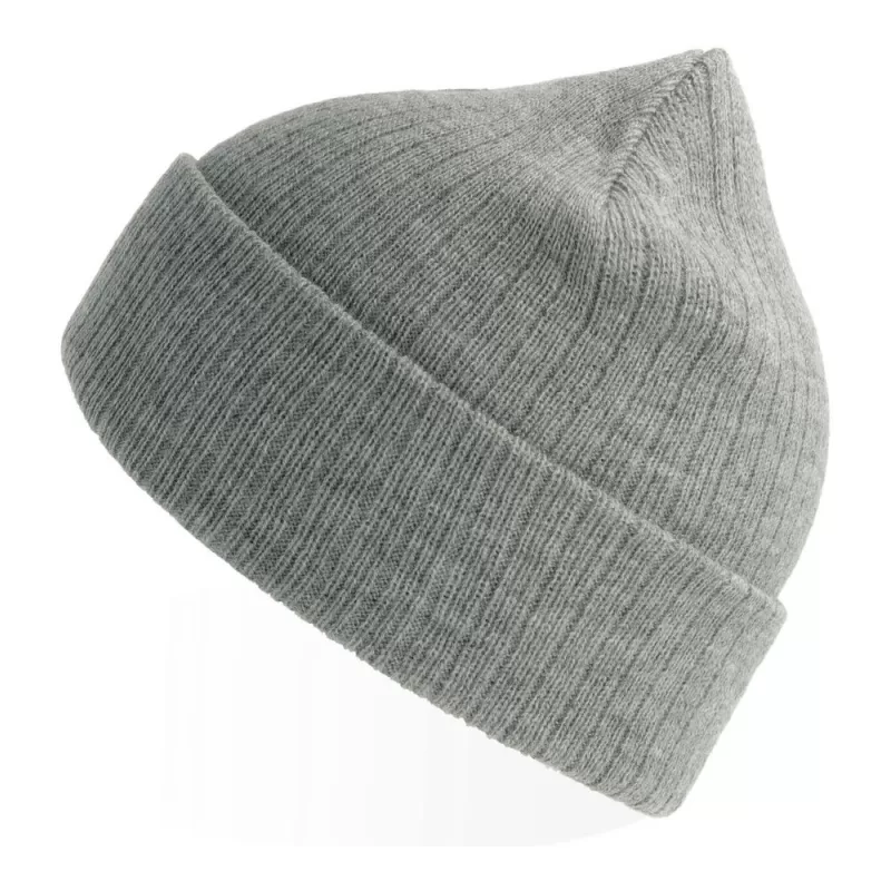 Bonnet en polyester recyclé avec rabat, doublé, maille côtelée, 65 g/m²