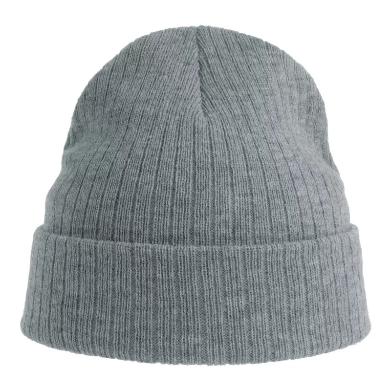 Bonnet en polyester recyclé avec rabat, doublé, maille côtelée, 65 g/m²