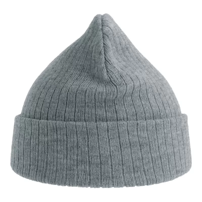 Bonnet en polyester recyclé avec rabat, doublé, maille côtelée, 65 g/m²