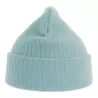 Bonnet en polyester recyclé avec rabat, doublé, maille côtelée, 65 g/m²