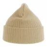 Bonnet en polyester recyclé avec rabat, doublé, maille côtelée, 65 g/m²