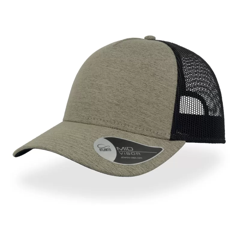Casquette 5 panneaux style rapper, panneau avant renforcé, visière préformée, 219 g/m²