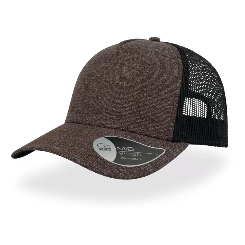 Casquette 5 panneaux style rapper, panneau avant renforcé, visière préformée, 219 g/m²