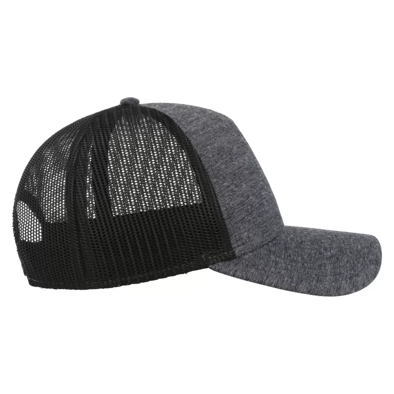 Casquette 5 panneaux style rapper, panneau avant renforcé, visière préformée, 219 g/m²