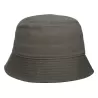 Bob en coton recyclé, bord court et raide, repliable dans une poche, 260 g/m²