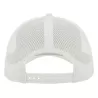 Casquette 6 panneaux en coton et polyester recyclé, visière préformée, 260 g/m²