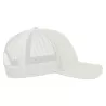 Casquette 6 panneaux en coton et polyester recyclé, visière préformée, 260 g/m²