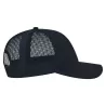 Casquette 6 panneaux en coton et polyester recyclé, visière préformée, 260 g/m²
