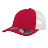 Casquette 6 panneaux en coton et polyester recyclé, visière préformée, 260 g/m²