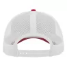 Casquette 6 panneaux en coton et polyester recyclé, visière préformée, 260 g/m²