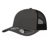 Casquette 6 panneaux en coton et polyester recyclé, visière préformée, 260 g/m²