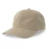 Casquette 6 panneaux aspect velours cotelé très fin, visière précourbée mid-visor, 215 g/m²